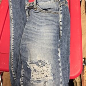 KanCan Light Blue Distressed Skinny Jeans